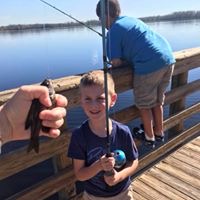 child caught fish